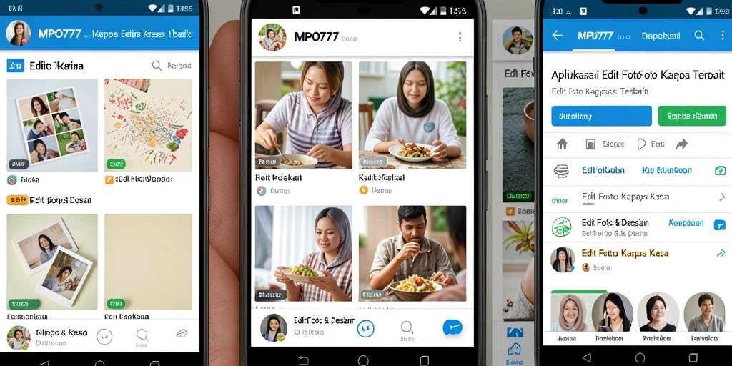 Antarmuka MPO777 yang intuitif untuk Edit Foto Kertas Kaca.
